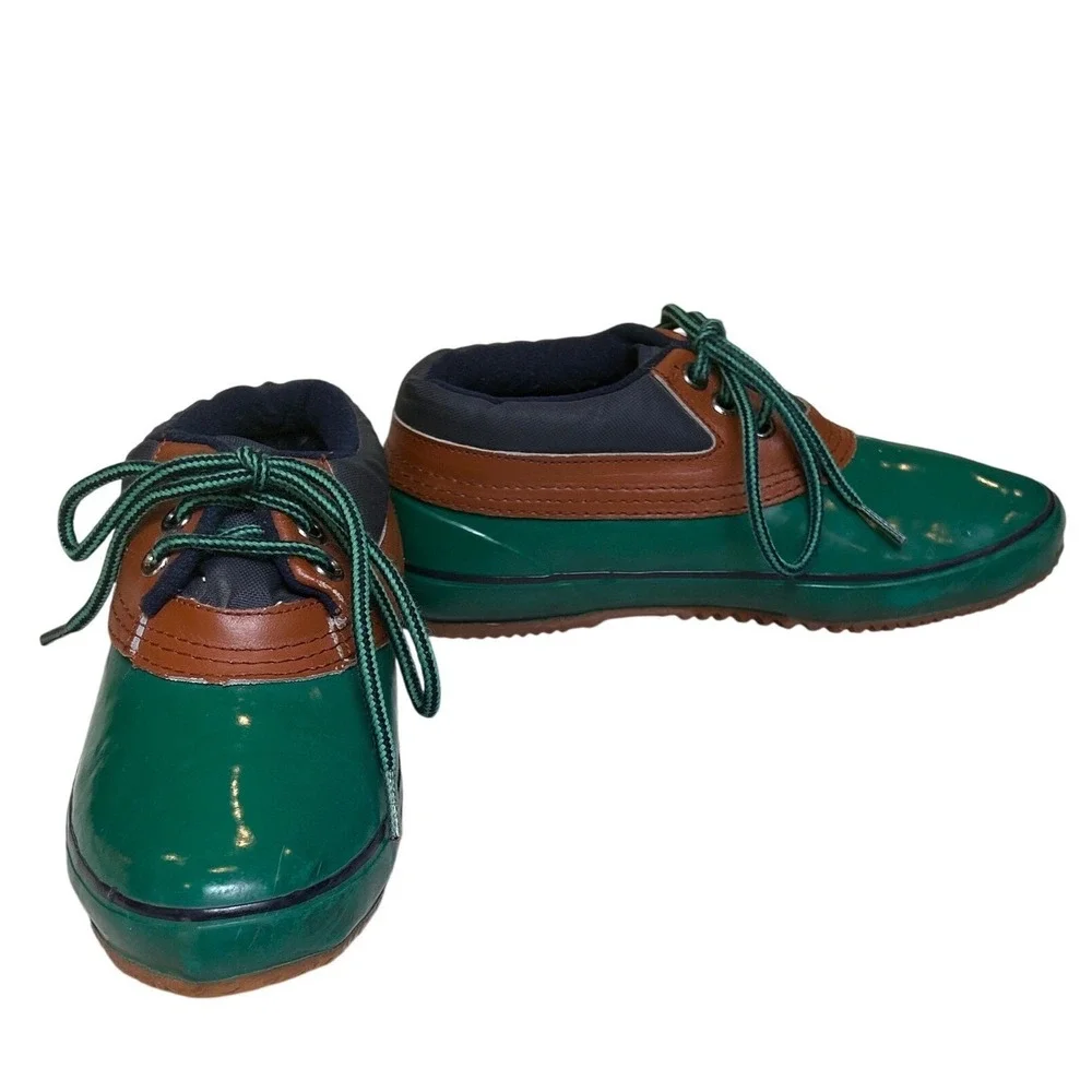 Vintage Naturalizer Green & Brown Thermolite Lined Duck Boots - Women's Size 8